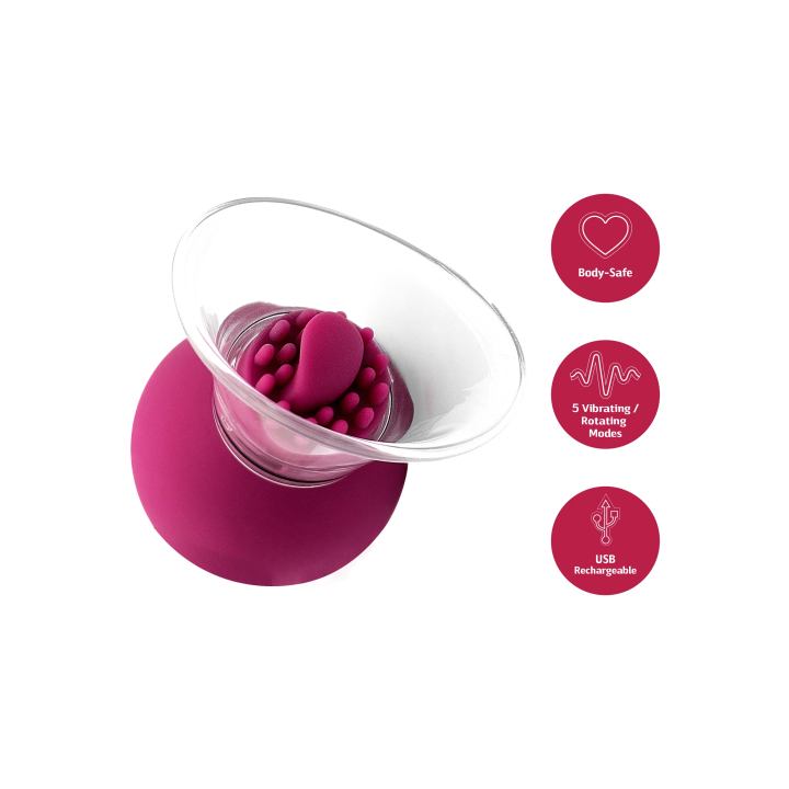 Vibrating & Rotating Nipple & Clitoral Pump