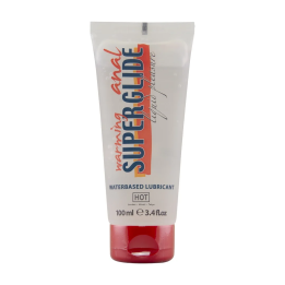 Hot Anal Superglide Warming Liquid Pleasure - waterbased lubricant 100ml