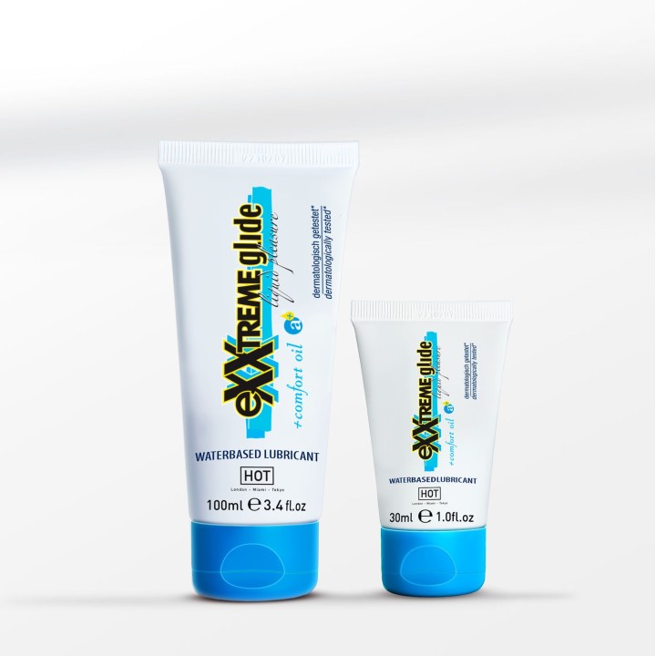 Hot eXXtreme Glide - waterbased lubricant + comfort oil a+ 30ml