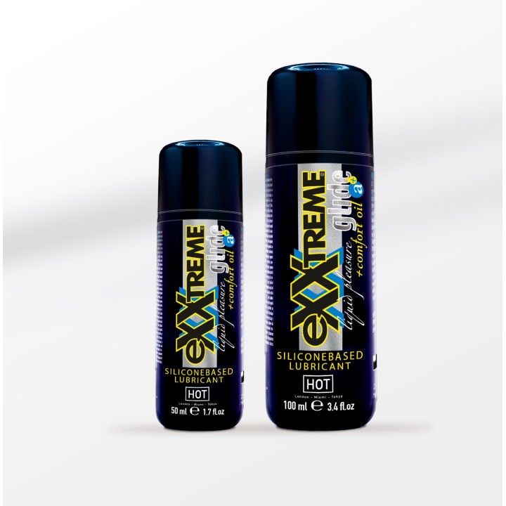 Hot eXXtreme Glide - siliconebased lubricant + comfort oil a+ 100ml