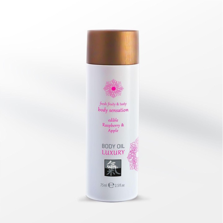 Shiatsu Luxury Body oil edible - Raspberry & Apple 75ml
