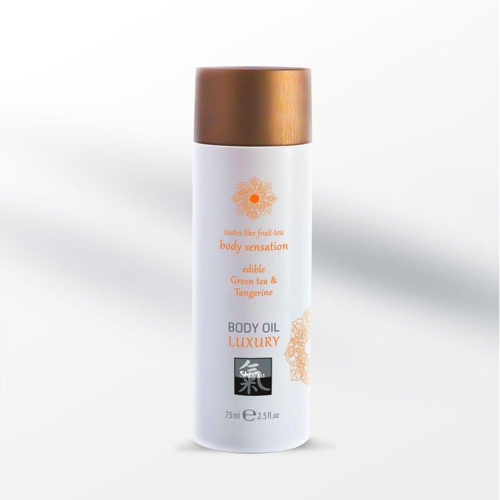 Shiatsu Luxury Body oil edible - Green tea & Tangerine 75ml