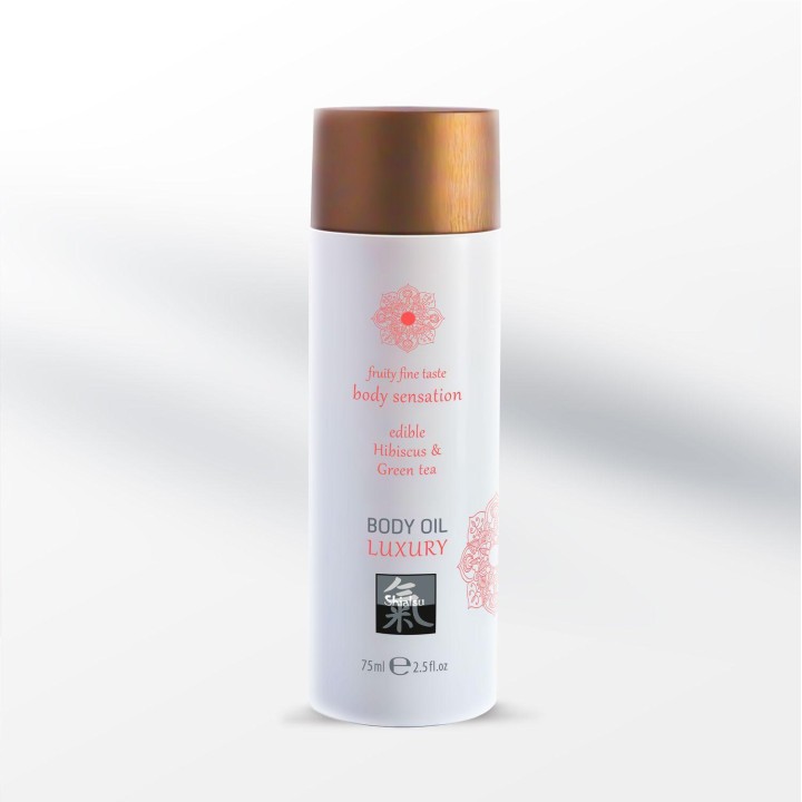 Shiatsu Luxury Body oil edible - Hibiskus & Green Tea 75ml
