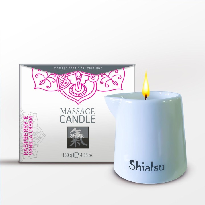 Shiatsu Massage Candle - Raspberry & Vanilla Cream