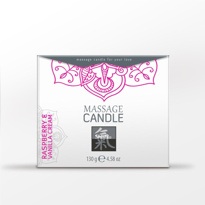 Shiatsu Massage Candle - Raspberry & Vanilla Cream