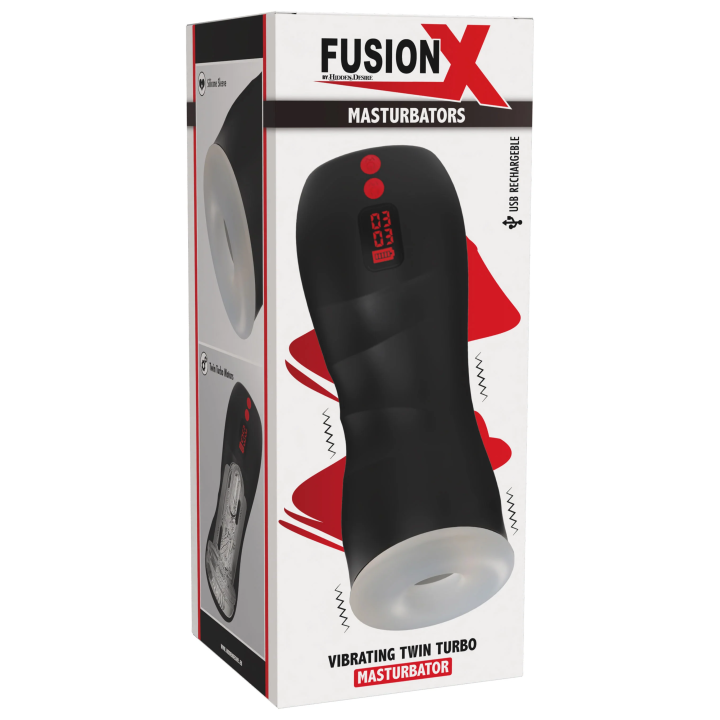 Vibrating Twin Turbo Masturbator