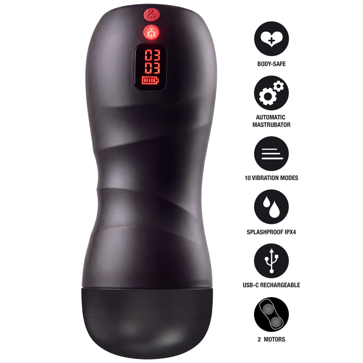 Vibrating Twin Turbo Masturbator