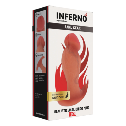 Realistic Buttplug Liquid Silicone 13 cm