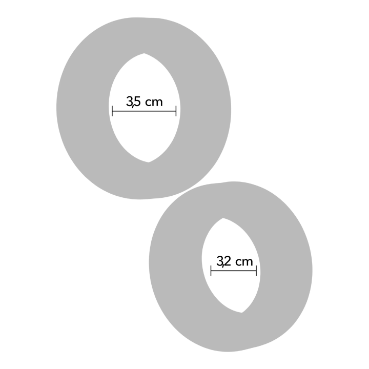 Double Stackers C-Rings 2 Pcs Set
