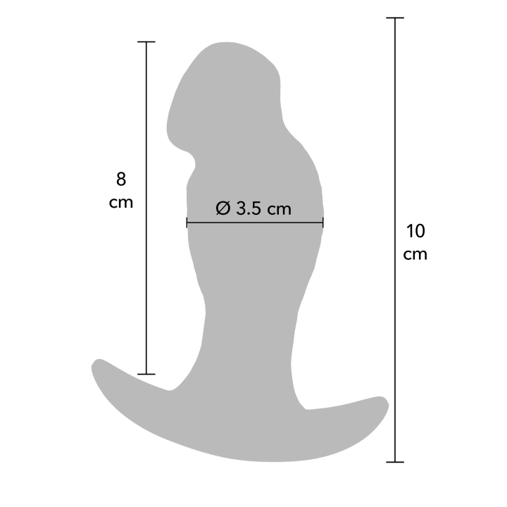 Realistic Buttplug Liquid Silicone 10 cm