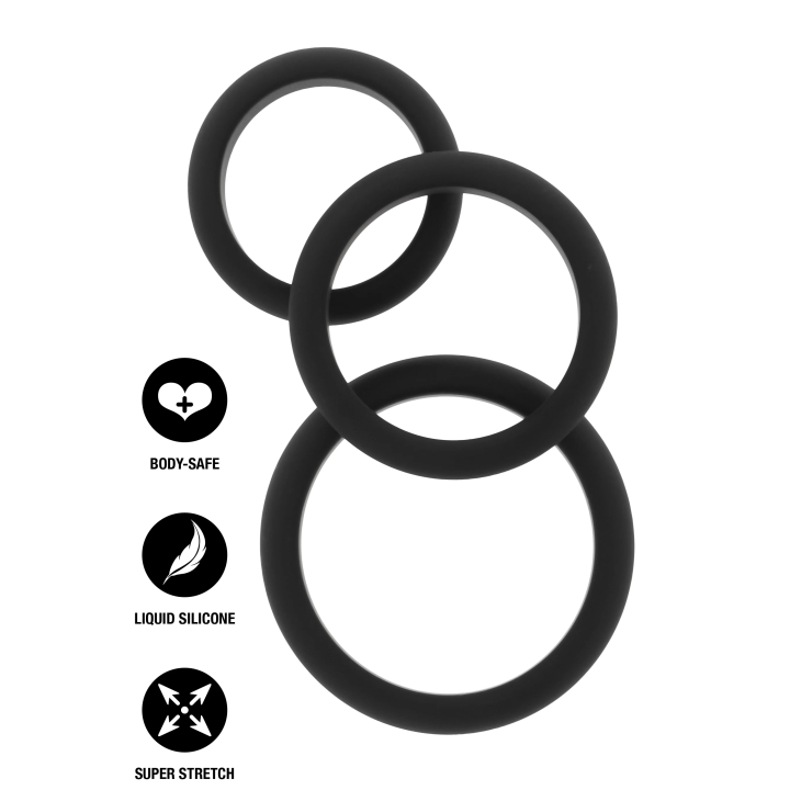 Stamina Premium C-Rings 3 Pcs Set