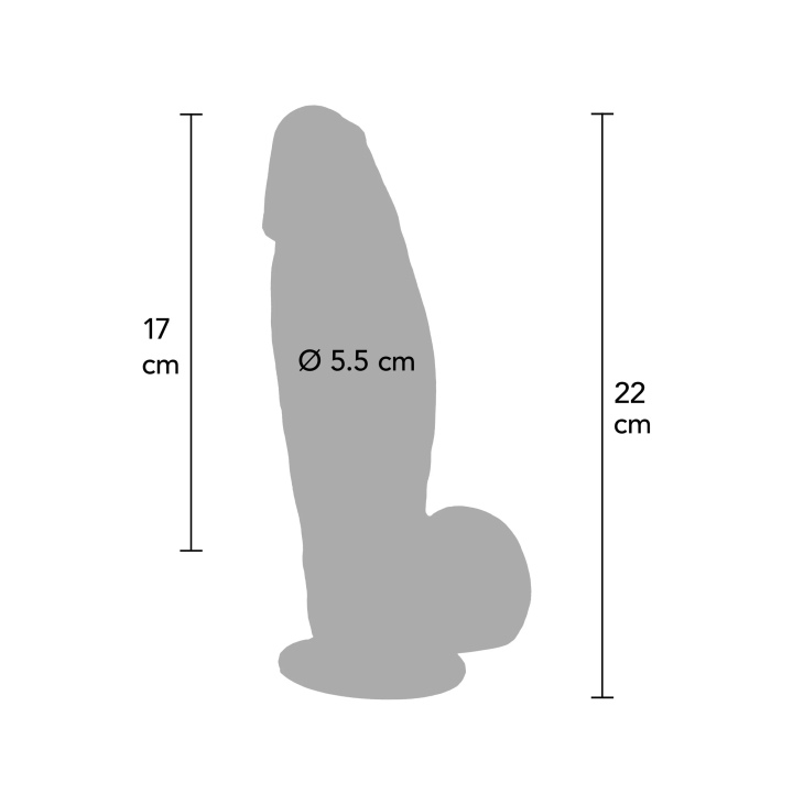 Ultra Realistic Dildo Silicone 22 cm