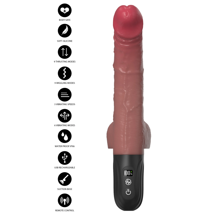 Realistic Thrusting and Wiggling Vibrator