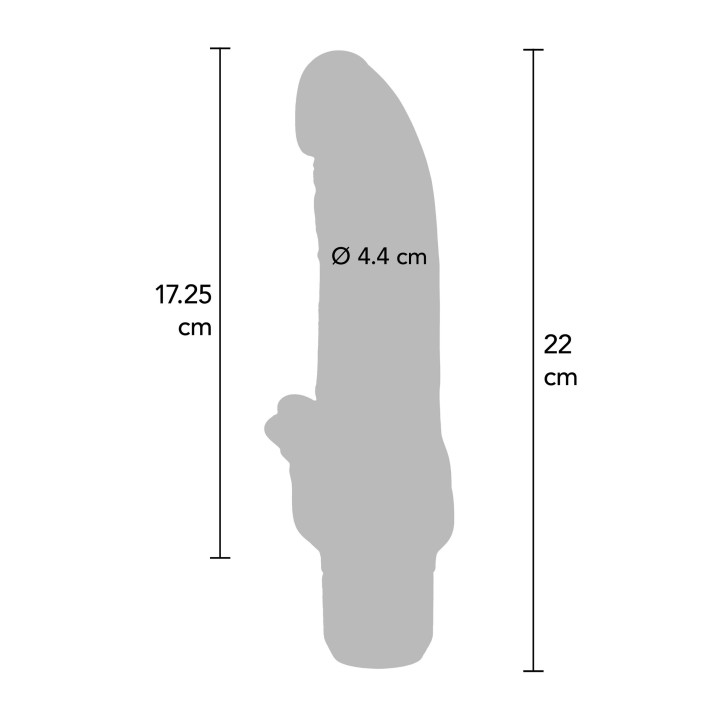 ToyJoy Get Real Gold Dicker Stim Vibrator 22 cm