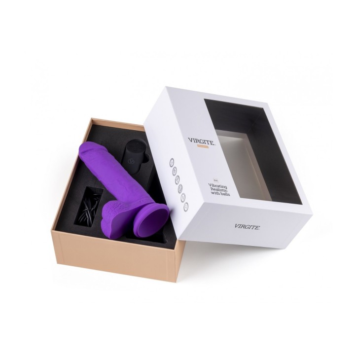 REALISTIC VIBRATOR "R16" PURPLE 16 CM
W/