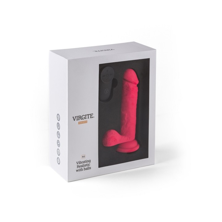 REALISTIC VIBRATOR "R12" PINK 14.4CM W/
