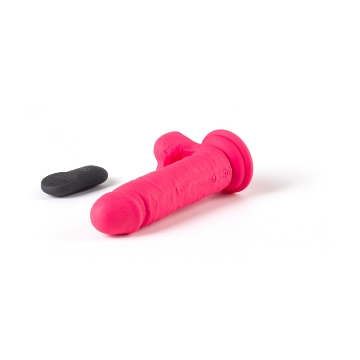 REALISTIC VIBRATOR "R12" PINK 14.4CM W/