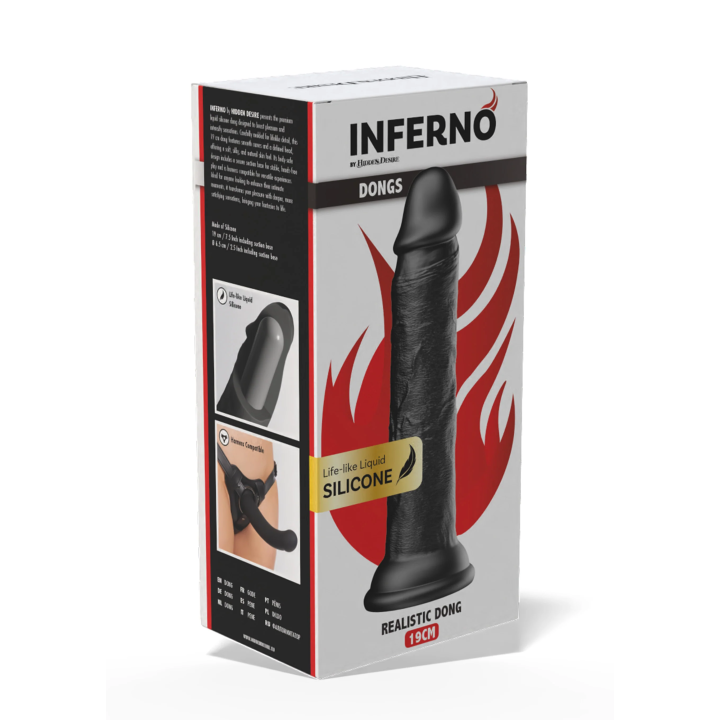 Realistic Dong Liquid Silicone 19 cm