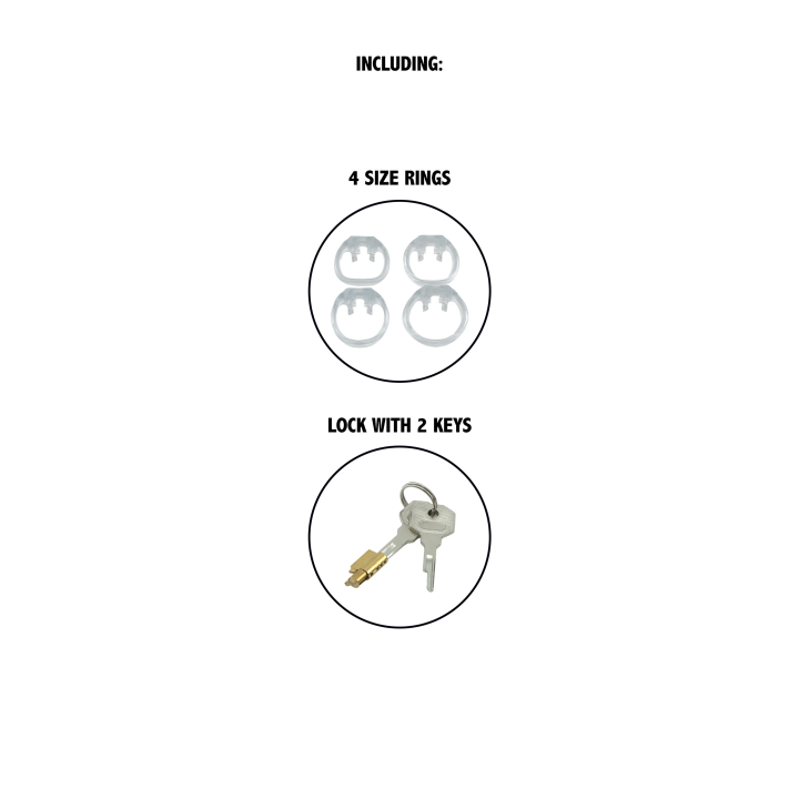 Clear Control Cock Cage X-Short