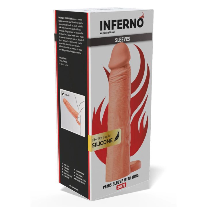 Penis Sleeve Liquid Silicone Ring 20 cm
