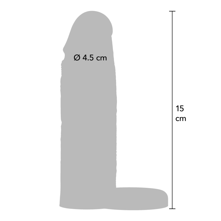 Penis Sleeve Liquid Silicone Ring 15 cm
