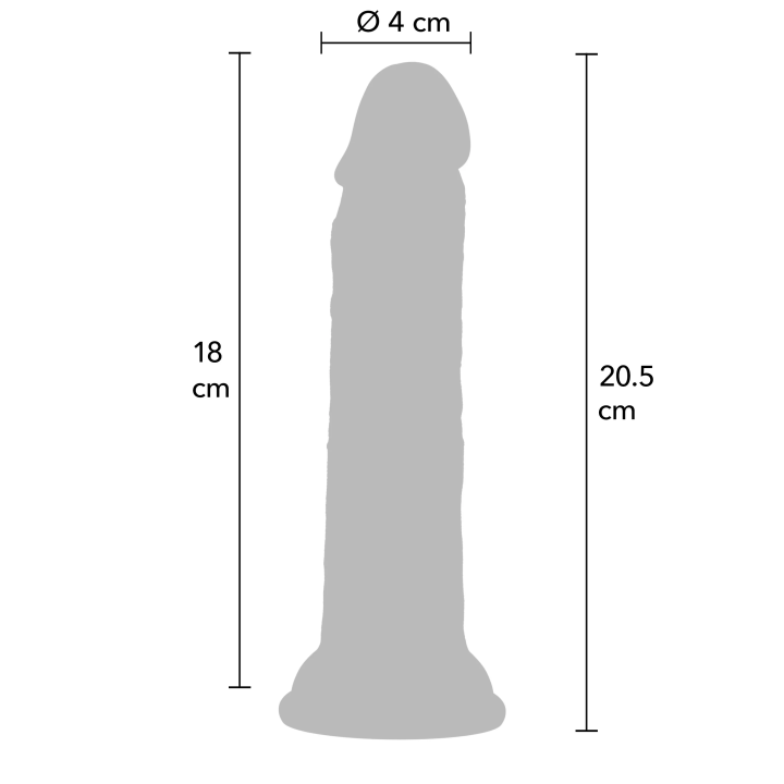 Realistic Dong Liquid Silicone 20.5 cm