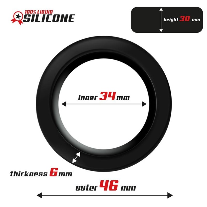 Liquid Silicone Cock Ring 3.4 cm