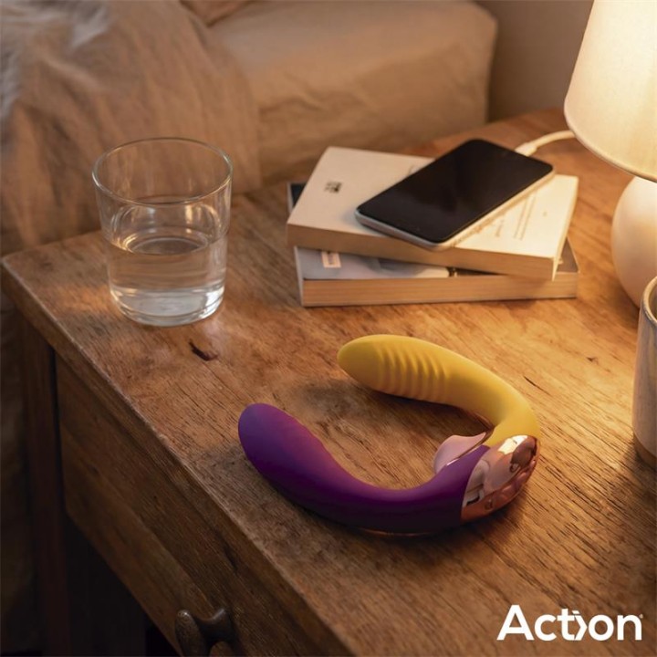 Two Lovers 3 in 1 Finger and Airflow Vibrator