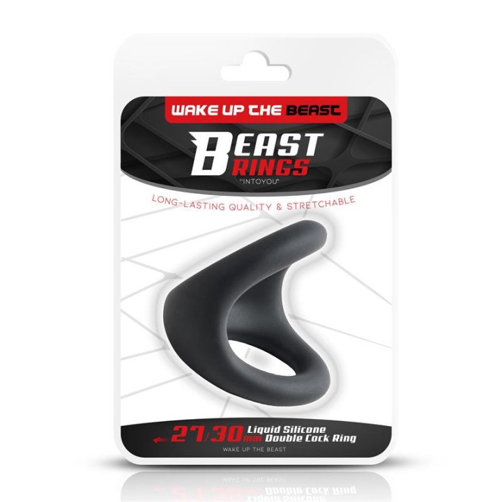 Double Penis Ring Liquid Silicone 27/30 mm