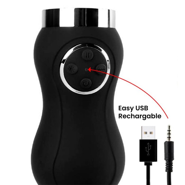 Sex Machine Vibration, Thrusting and Heat Remote Control USB
