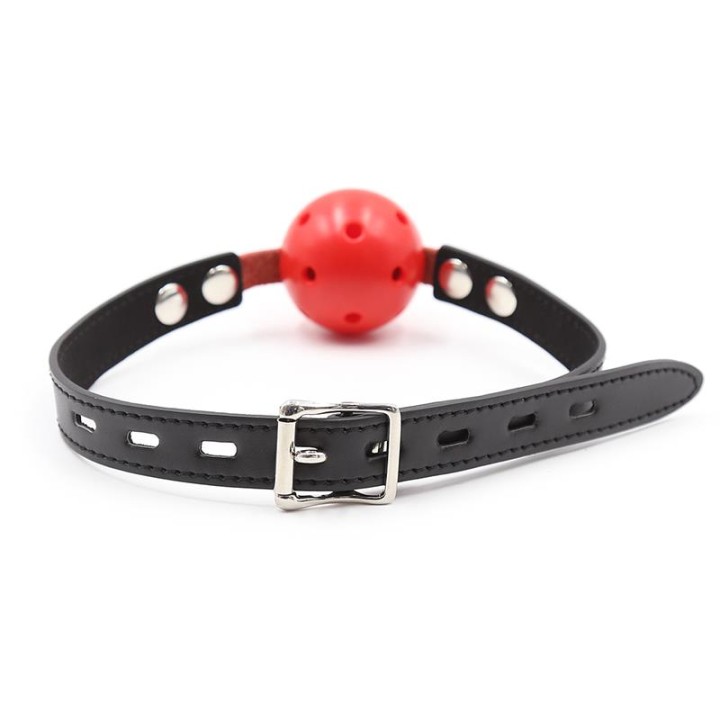 Ball Gag Breathable Black/Red