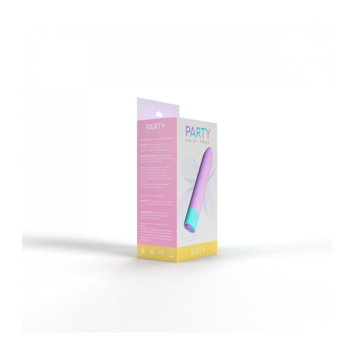 BALY RECHARGEABLE VIBRATING BULLET 10 INTENSITIES LILAC