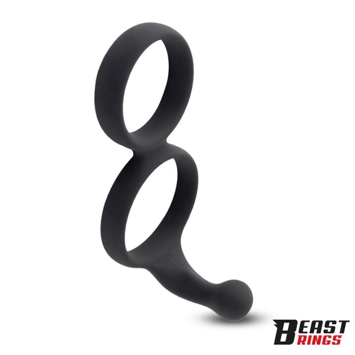 Double Penis Ring Solid Silicone 50/40 mm