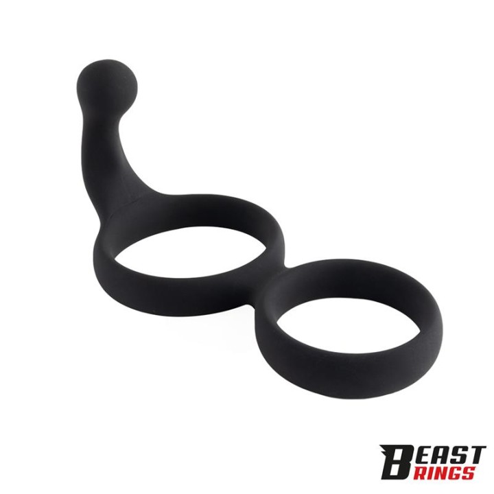 Double Penis Ring Solid Silicone 50/40 mm