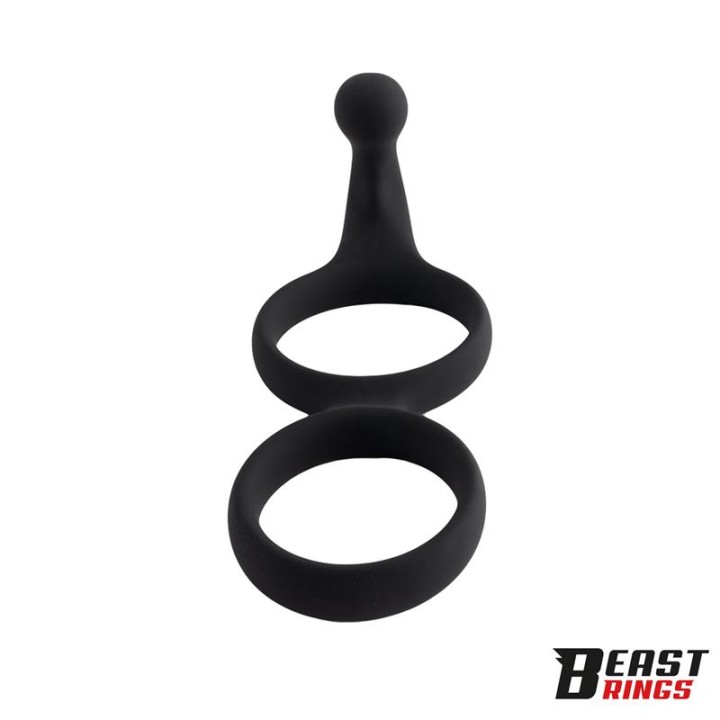 Double Penis Ring Solid Silicone 50/40 mm