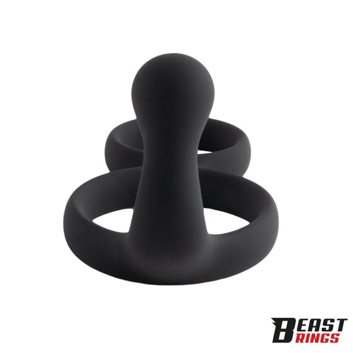 Double Penis Ring Solid Silicone 50/40 mm