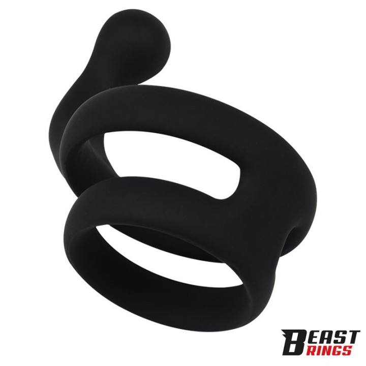 Double Penis Ring Solid Silicone 50/40 mm