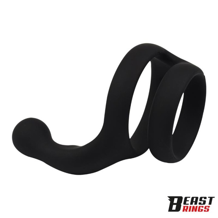 Double Penis Ring Solid Silicone 50/40 mm
