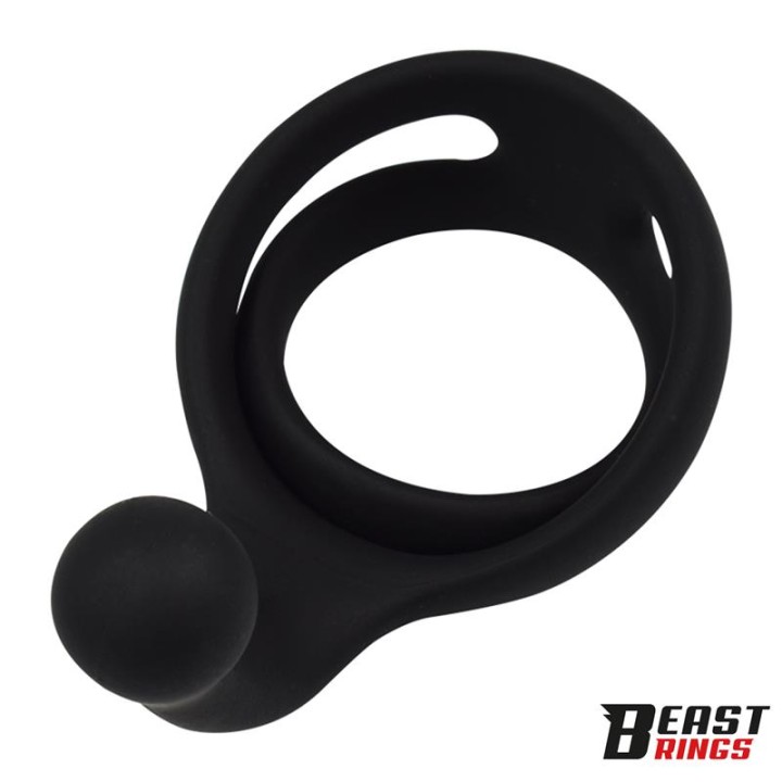 Double Penis Ring Solid Silicone 50/40 mm