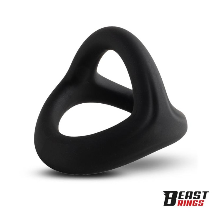 Triple Cock Ring Solid Silicone 44/38/35 mm  Size M