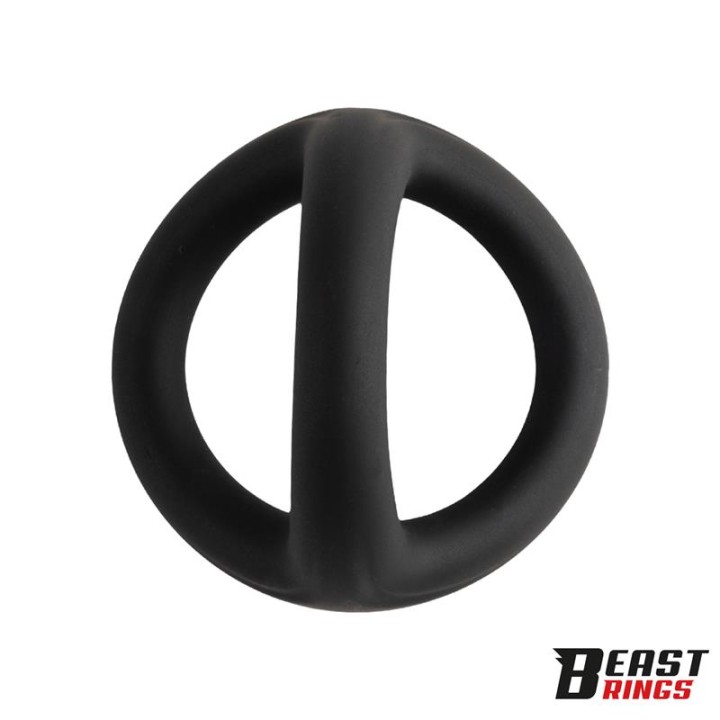 Triple Cock Ring Solid Silicone 44/38/35 mm  Size M