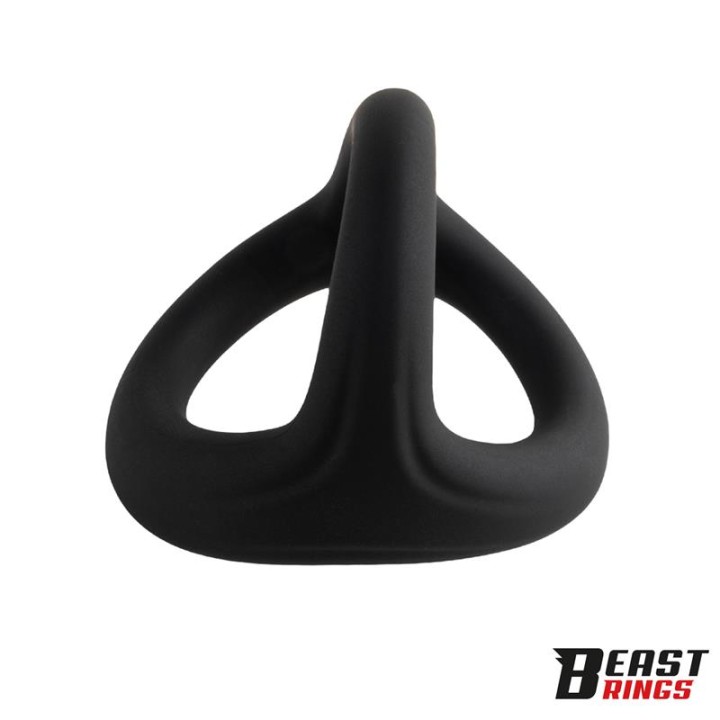 Triple Cock Ring Solid Silicone 44/38/35 mm  Size M