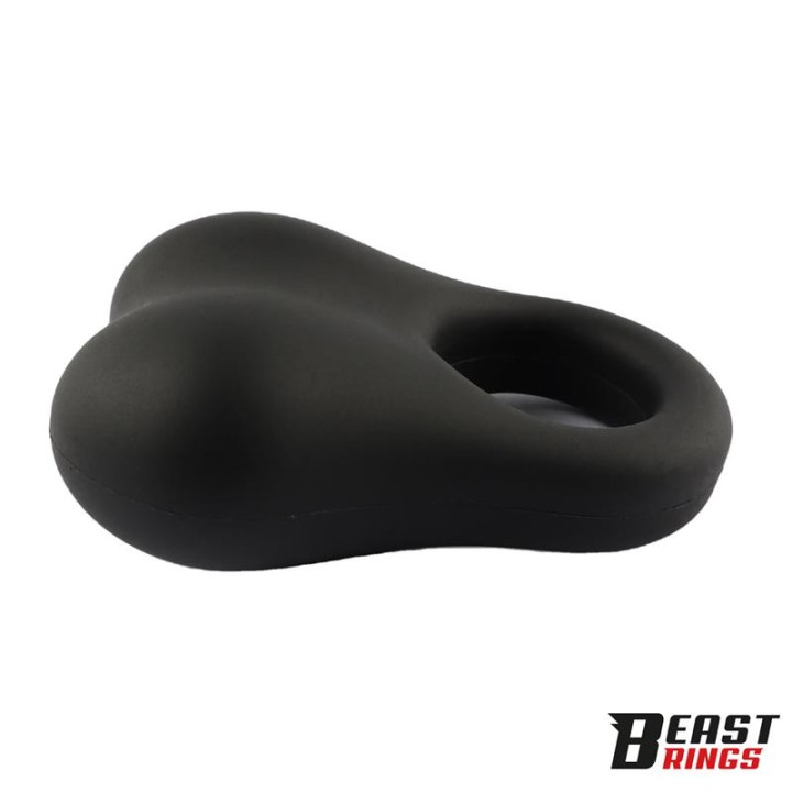 Penis Ring with Glass Balls Liquid Silicone 30 mm