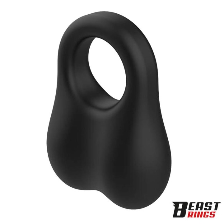 Penis Ring with Glass Balls Liquid Silicone 30 mm