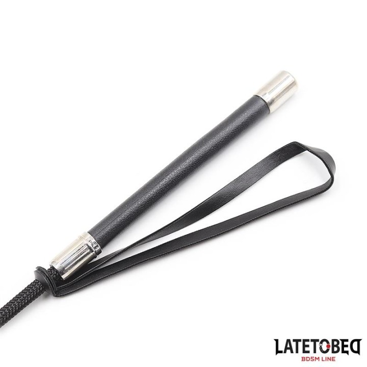 Whip with Heart Shape Black 60cm