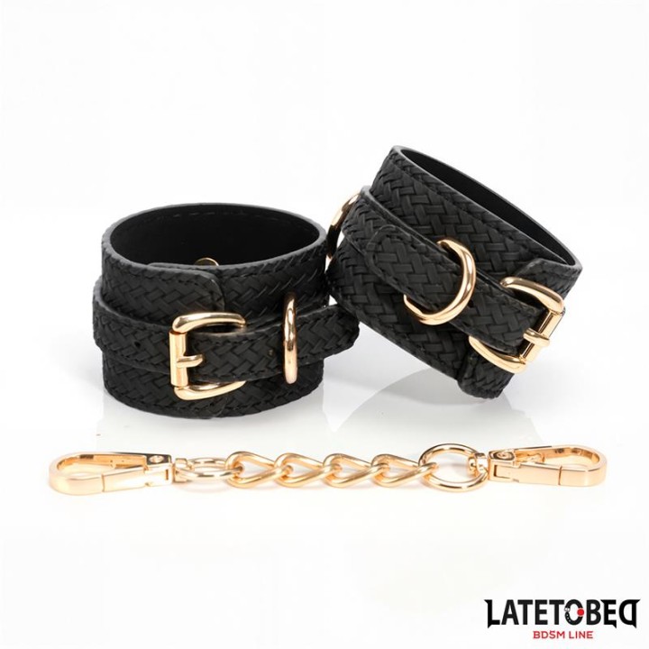 Weaving patterns ankle cuff Golden Chain