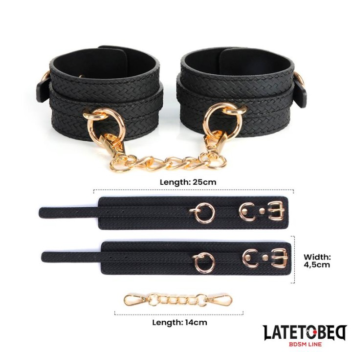 Weaving patterns ankle cuff Golden Chain