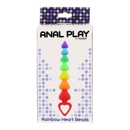 ToyJoy Anal Play Rainbow Heart Beads