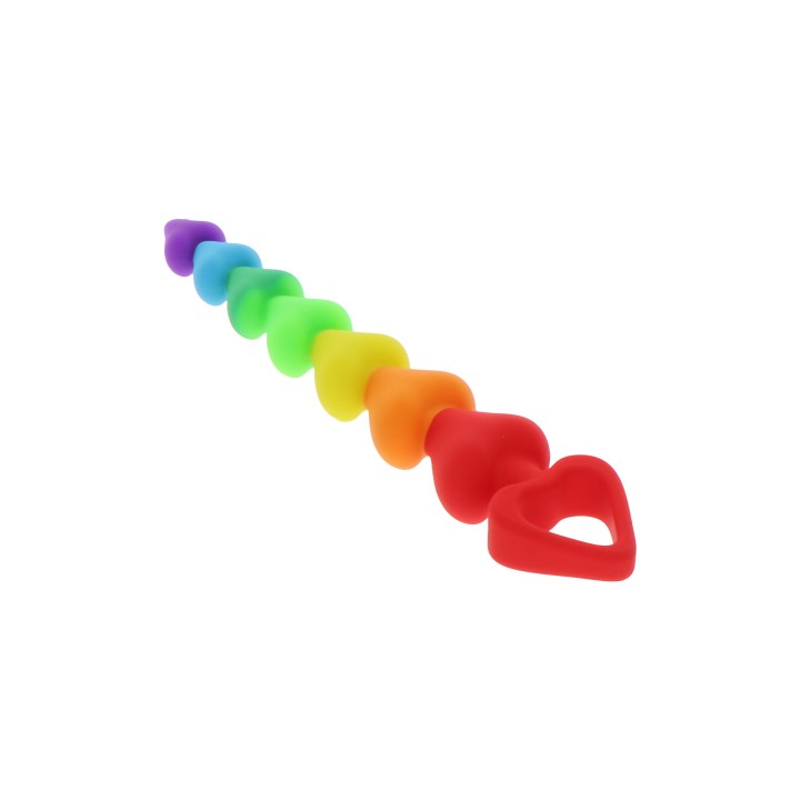 ToyJoy Anal Play Rainbow Heart Beads