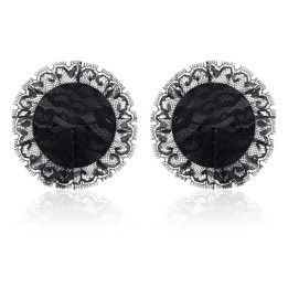 Nipple Covers with Lace Black